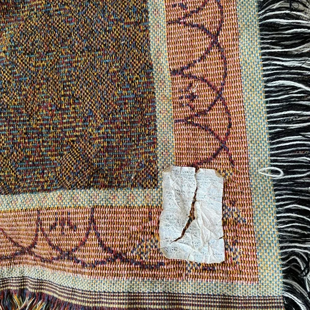Mohawk‎ Home tapestry Christmas tree afghan throw blanket angel decor
